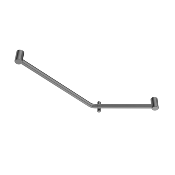 Nero NRCR3245DGM Mecca Care 32mm Ambulant 45 Degree Bent Tube Grab Rail - Gunmetal