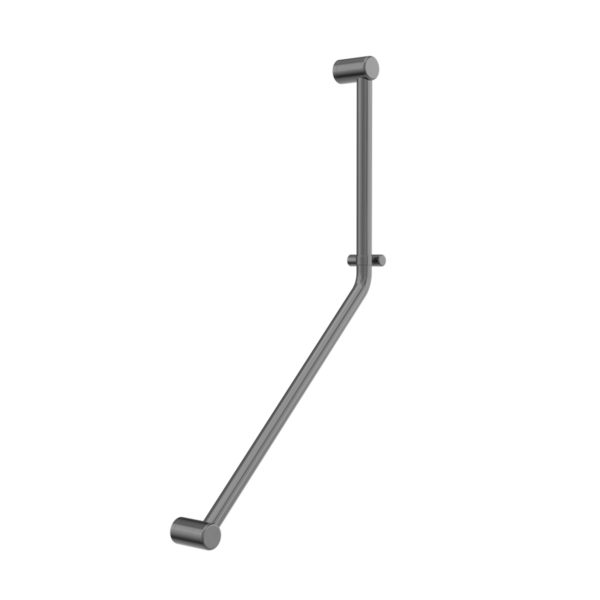 Nero NRCR3245DGM Mecca Care 32mm Ambulant 45 Degree Bent Tube Grab Rail - Gunmetal