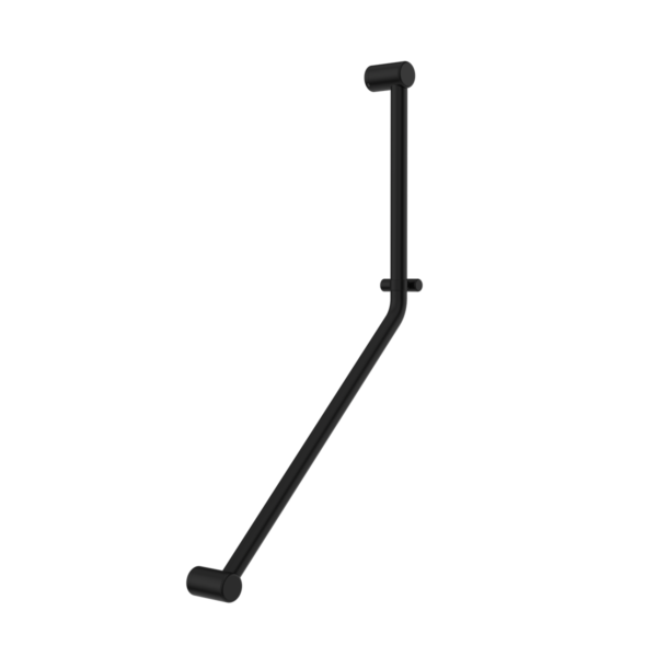 Nero NRCR3245DMB Mecca Care 32mm Ambulant 45 Degree Bent Tube Grab Rail - Matte Black