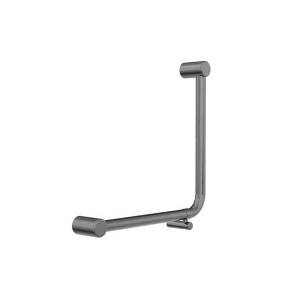 Nero NRCR3290DGM Mecca Care 32mm Ambulant 90 Degree Bent Tube Grab Rail - Gunmetal