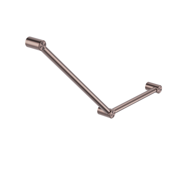 Nero Mecca Care 32mm Ambulant Toilet Grab Rail - Brushed Bronze