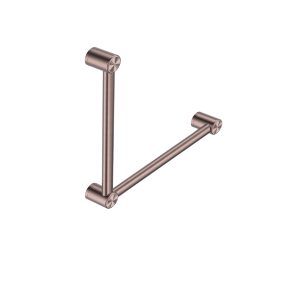 Nero Mecca Care 32mm Ambulant Toilet Grab Rail - Brushed Bronze