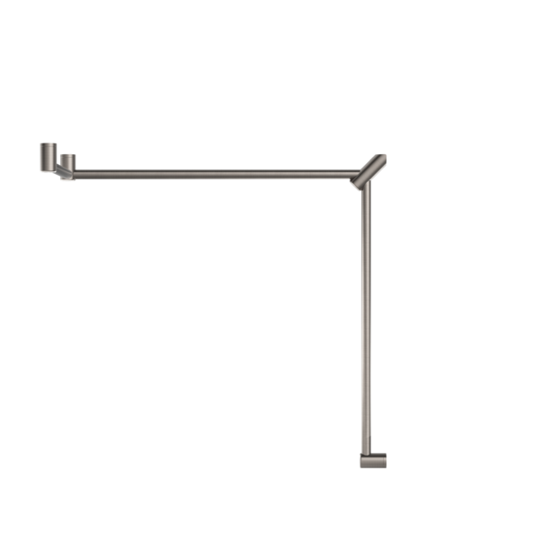 Nero Mecca Care 32mm DDA Toilet Grab Rail Set Continuous - Brushed Nickel