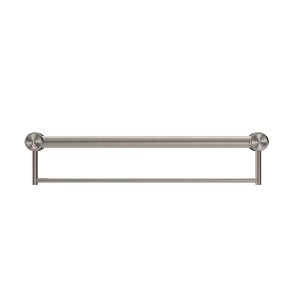 Nero Mecca Care 32mm Grab Rail with Towel Holder - Brushed Nickel