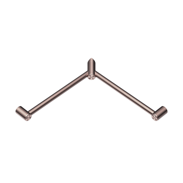 Nero NRCR3290WBZ Mecca Care 32mm Wrap Around Corner Grab Rail - Brushed Bronze