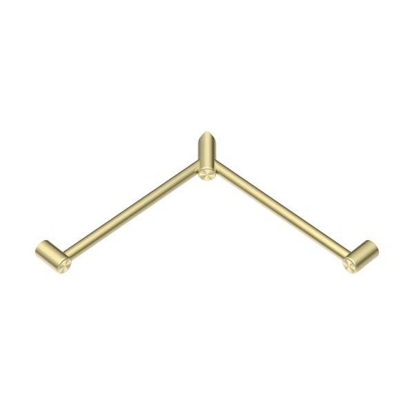Nero NRCR3290WBG Mecca Care 32mm Wrap Around Corner Grab Rail - Brushed Gold