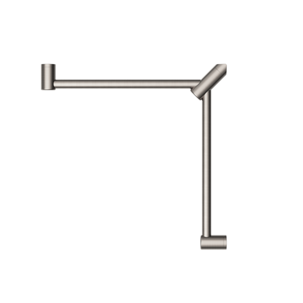 Nero NRCR3290WBN Mecca Care 32mm Wrap Around Corner Grab Rail - Brushed Nickel