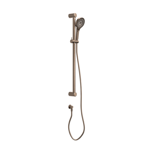 Nero Mecca Care Grab Rail and Adjustable Shower Rail Set - Brushed Bronze