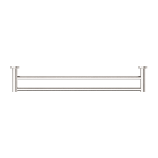 Nero NR1924dBN Mecca Double Towel Rail 600mm - Brushed Nickel