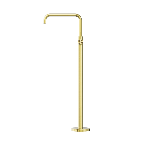Nero NR221903BBG Mecca Freestanding Bath Mixer Square Shape - Brushed Gold