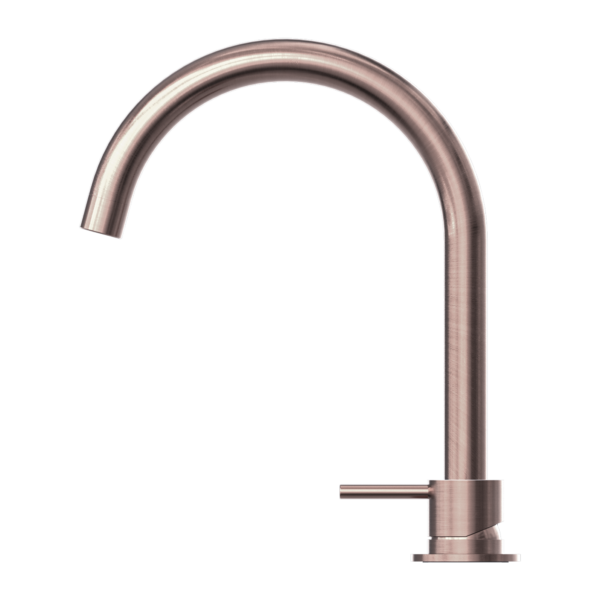 Nero NR221901bBZ Mecca Hob Basin Mixer with Round Swivel Spout - Brushed Bronze