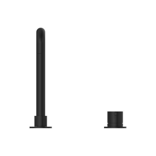 Nero NR221901cMB Mecca Hob Basin Mixer with Square Swivel Spout - Matte Black