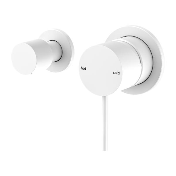 Nero NR221911uMW Mecca Shower Mixer with Horizontal 2 Way Divertor - Matte White