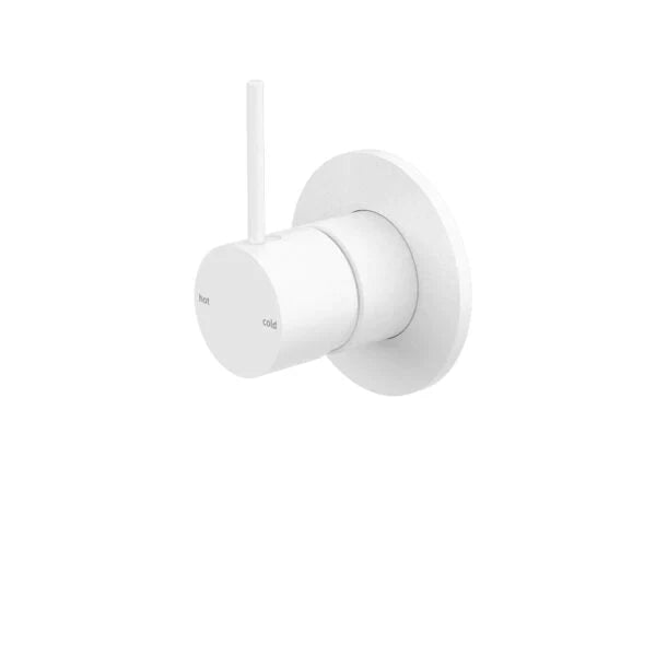 Nero Mecca Shower Mixer 80mm Plate - Matte White