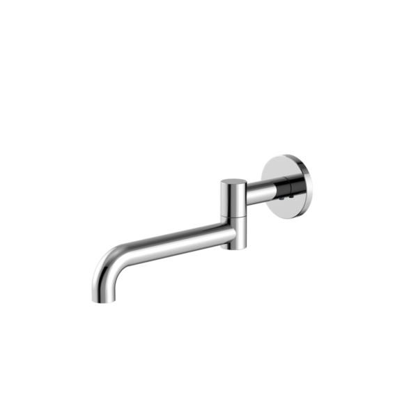 Nero NR221903GCH Mecca Wall Mounted Swivel Basin/Bath Spout 225MM - Chrome