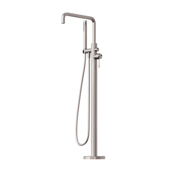 Nero R251903aBN Opal Freestanding Bath Mixer with Handshower - Brushed Nickel