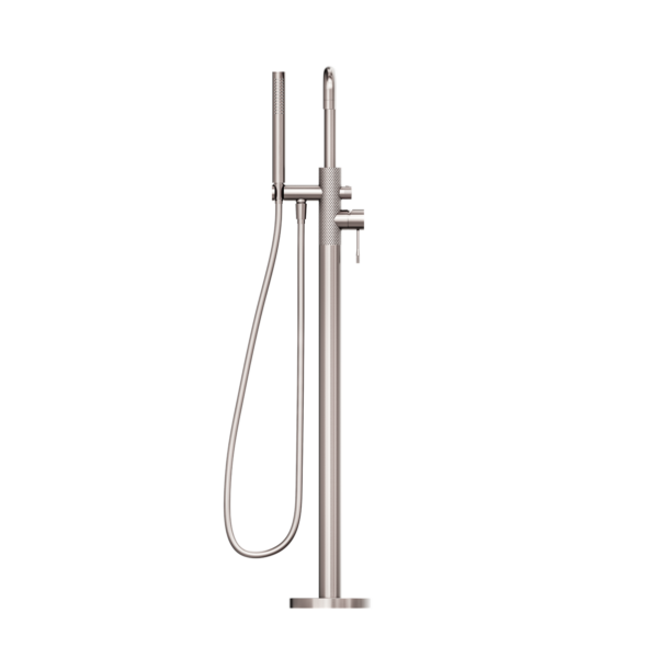 Nero R251903aBN Opal Freestanding Bath Mixer with Handshower - Brushed Nickel