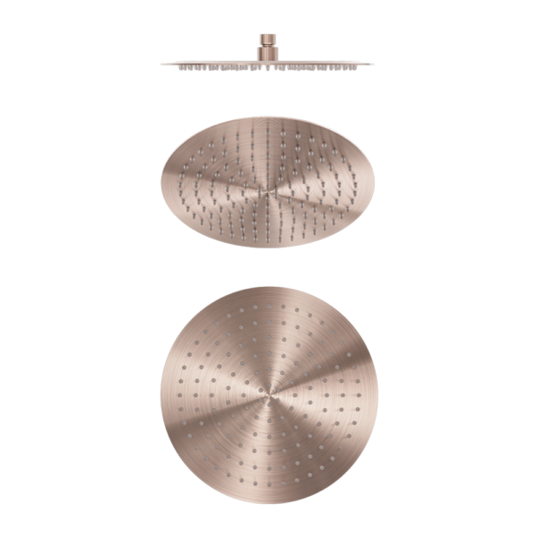 Nero NR508041BZ ZEN SS316L Round Shower Head - Brushed Bronze