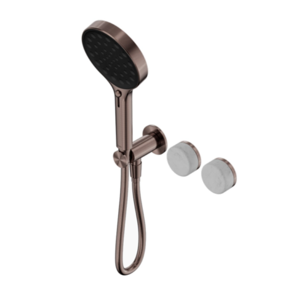 Nero Serenity Progressive Shower System w/ Carrara Handle And Serenity Hand Shower Brushed Bronze 24E025BZ