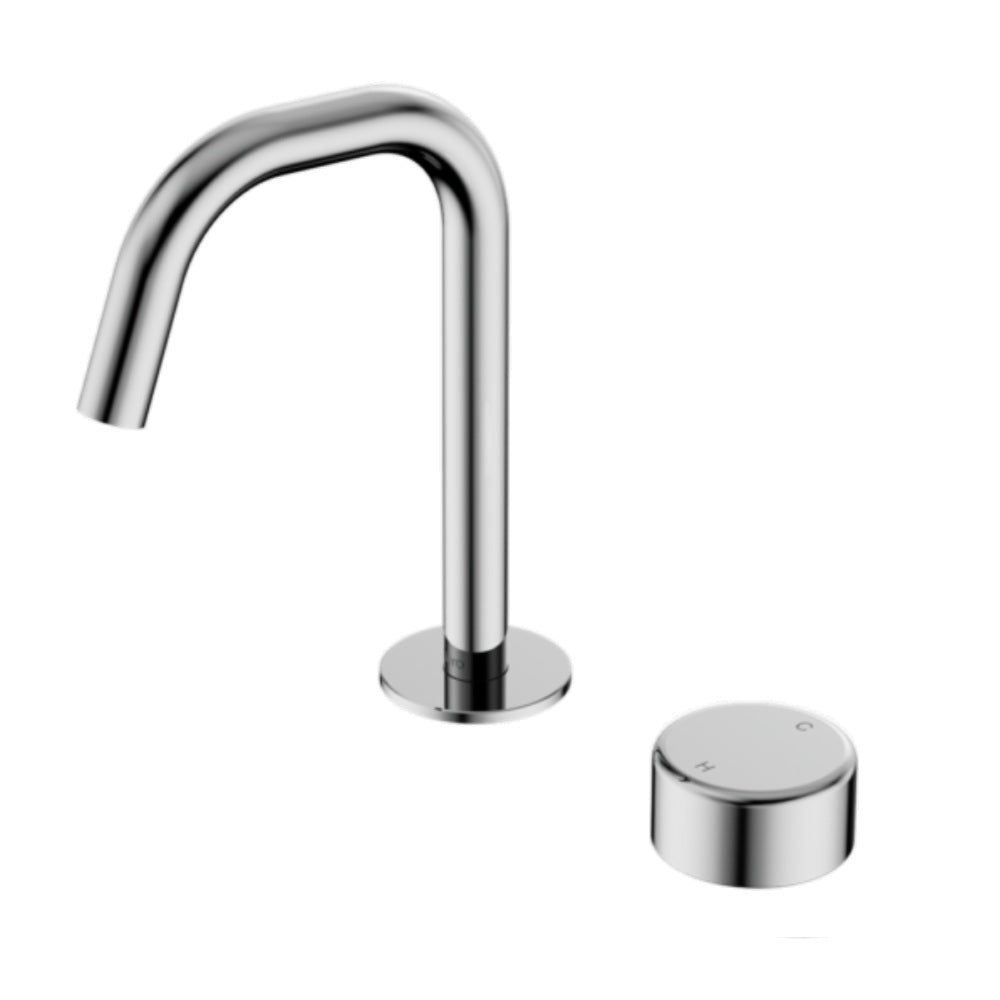 Nero Serenity Progressive Basin Mixer Edge Spout w/ Metal Handle Chrome 24E048CH