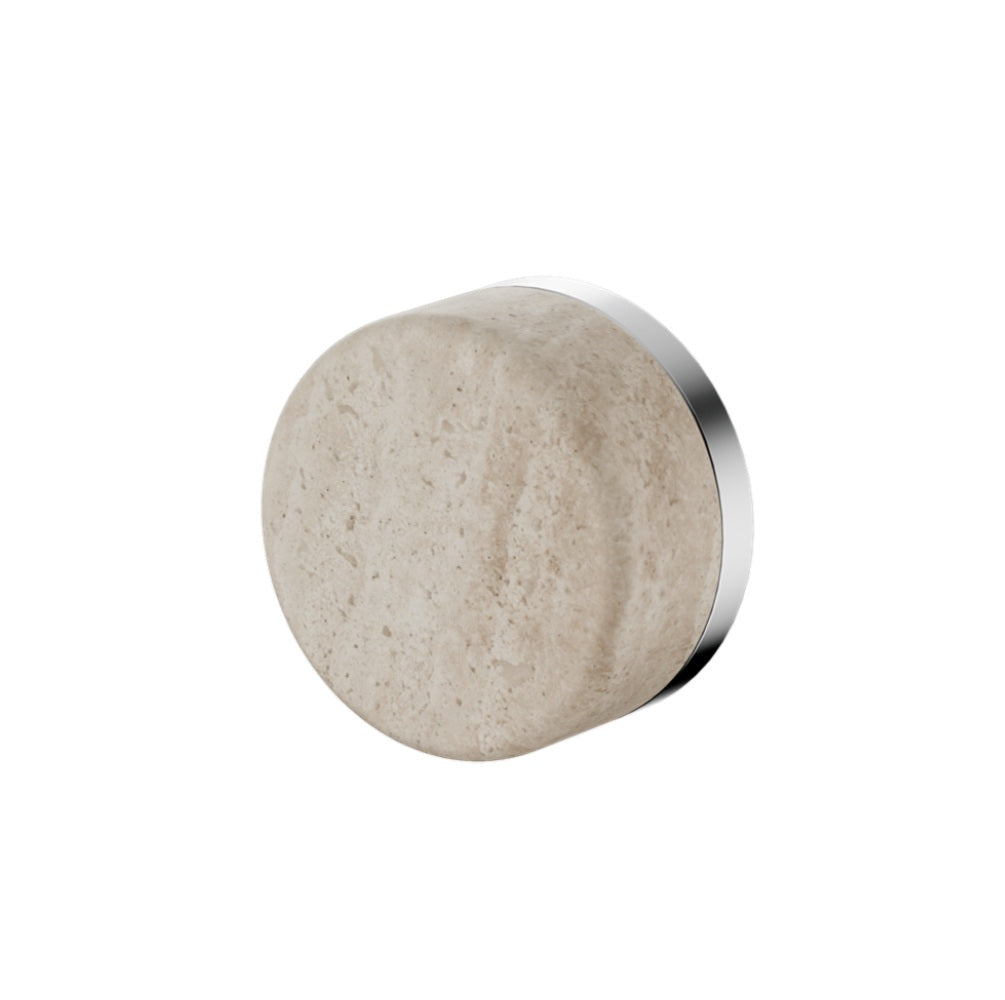 Nero Serenity Progressive Shower Mixer w/ Rome Travertine Handle Chrome 24E003CH