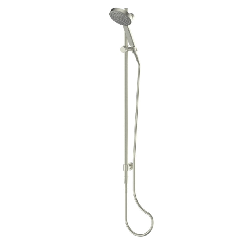 Greens Lavish Brass Rail Shower, PVD Brushed Nickel, 239100BN