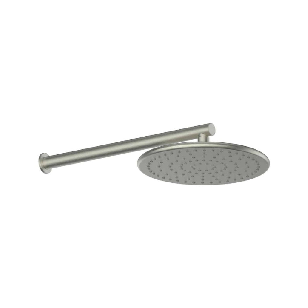 Greens Lavish Brass Wall Shower, PVD Brushed Nickel, 239102BN