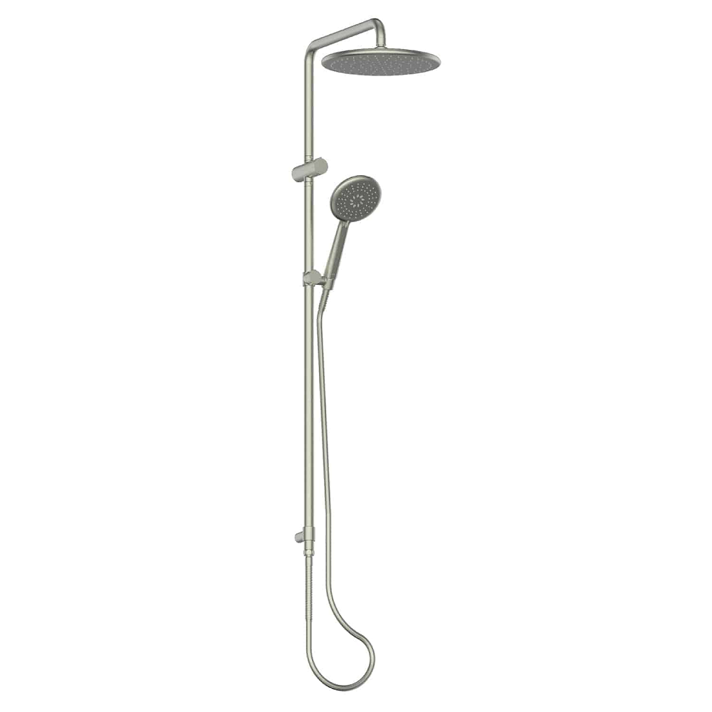 Greens Rocco Twin Rail Shower, PVD Brushed Nickel, 18790BN