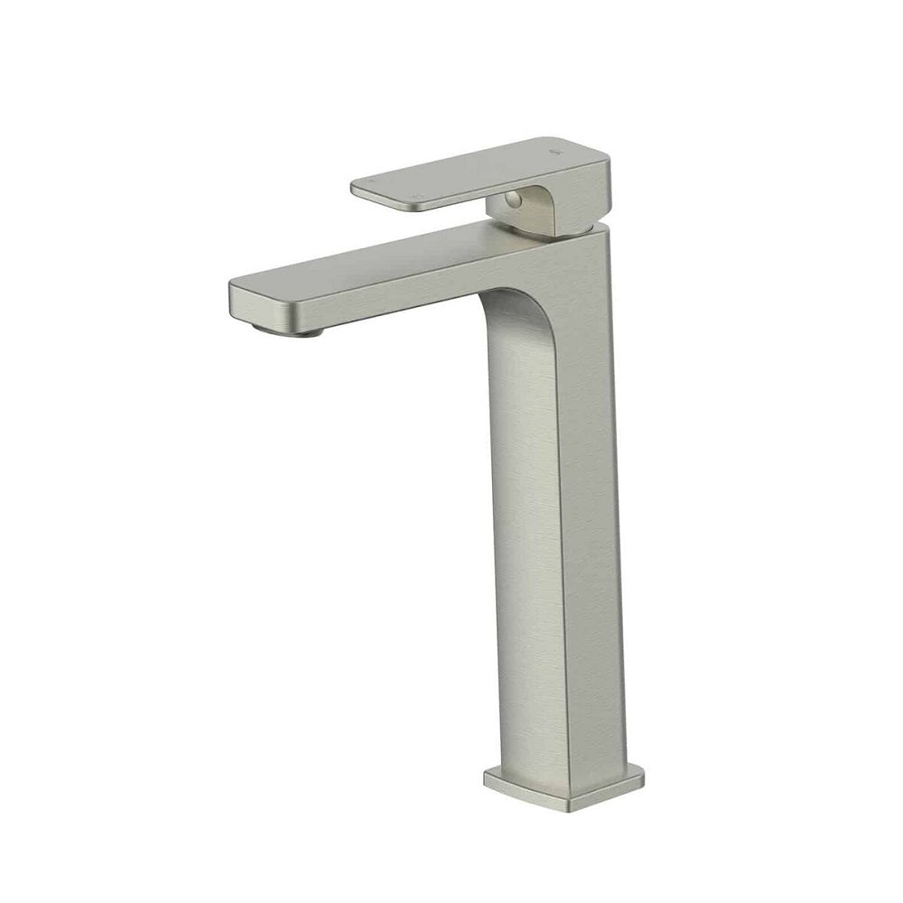 Greens Swept Tower Basin Mixer, PVD Brushed Nickel, 18602561