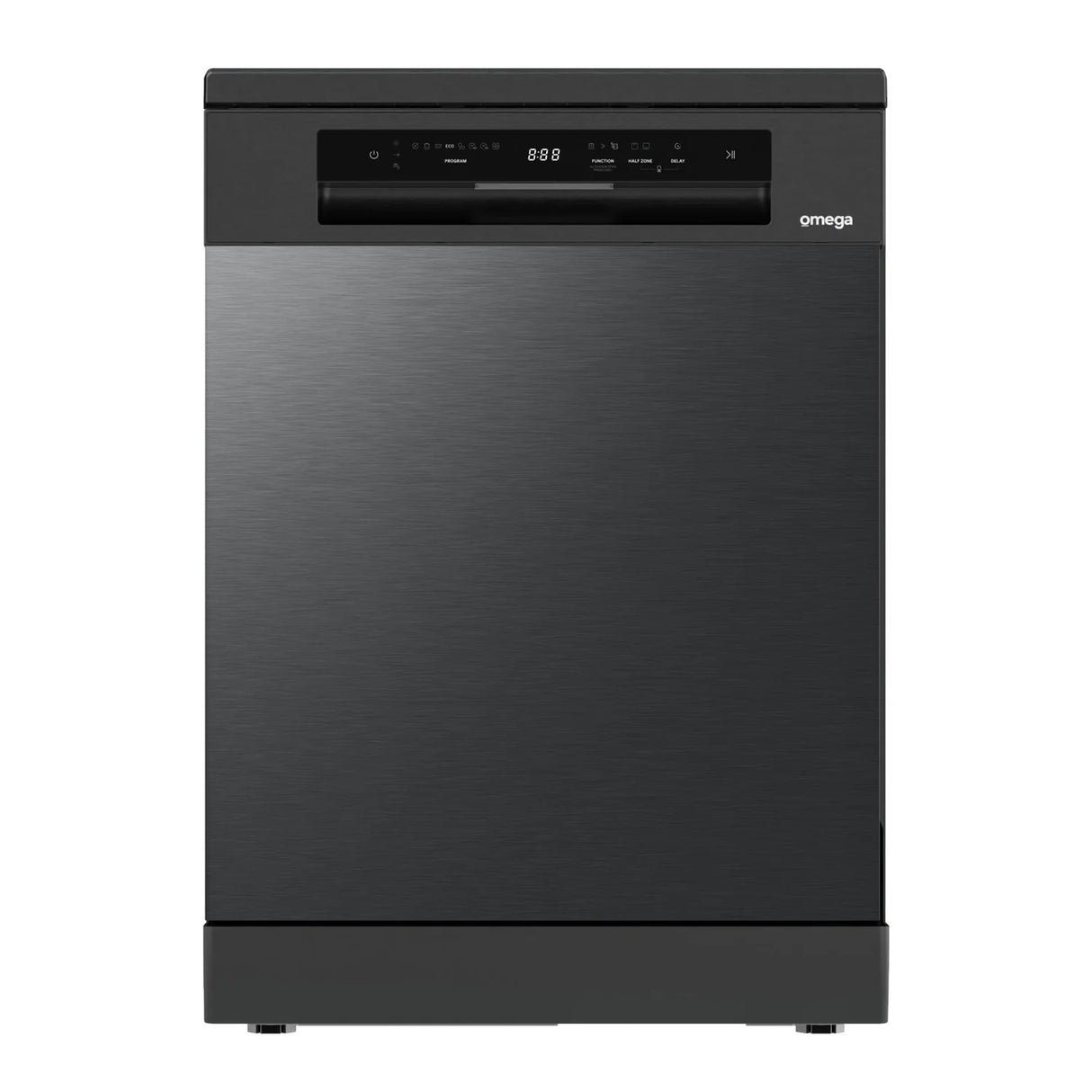 Omega ODWF6015BXCOM 60cm Dark Steel Freestanding Dishwasher
