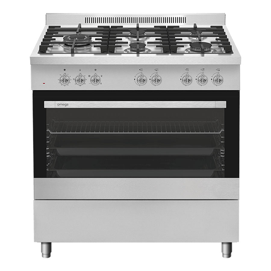 Omega OF995FXCOM 90cm 5 Function Stainless Steel Freestanding Oven