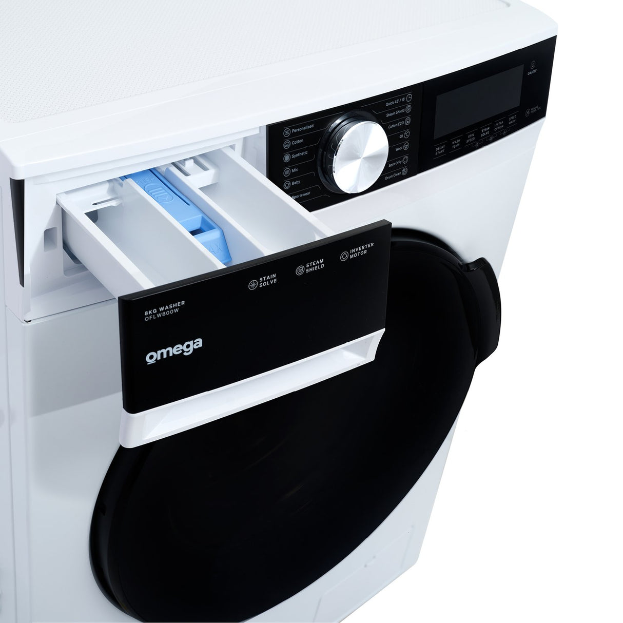 Omega OFLW800W 8kg Front Load Washing Machine