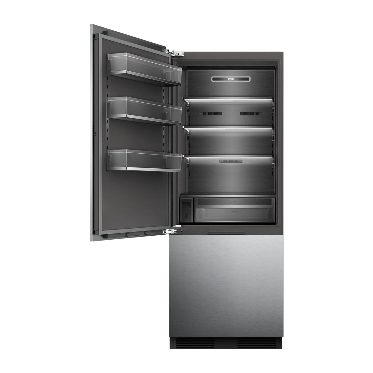 Omega OIFFBM427PRO 427L Integrated Bottom Mount Refrigerator