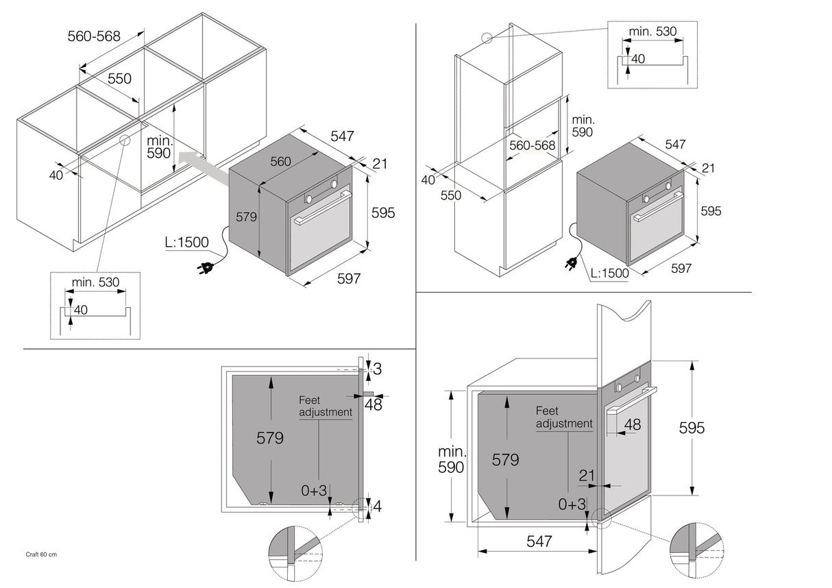 ASKO 60cm Pyrolytic Craft Built-In Oven Stainless Steel OP8637S - ASKO Seconds Discount