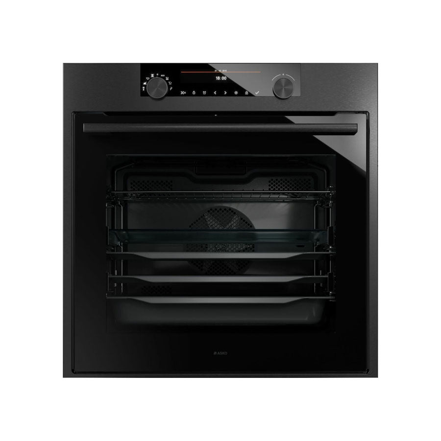 ASKO 60cm Pyrolytic Built-In Craft Oven Black Steel OP8687B - ASKO Factory Seconds