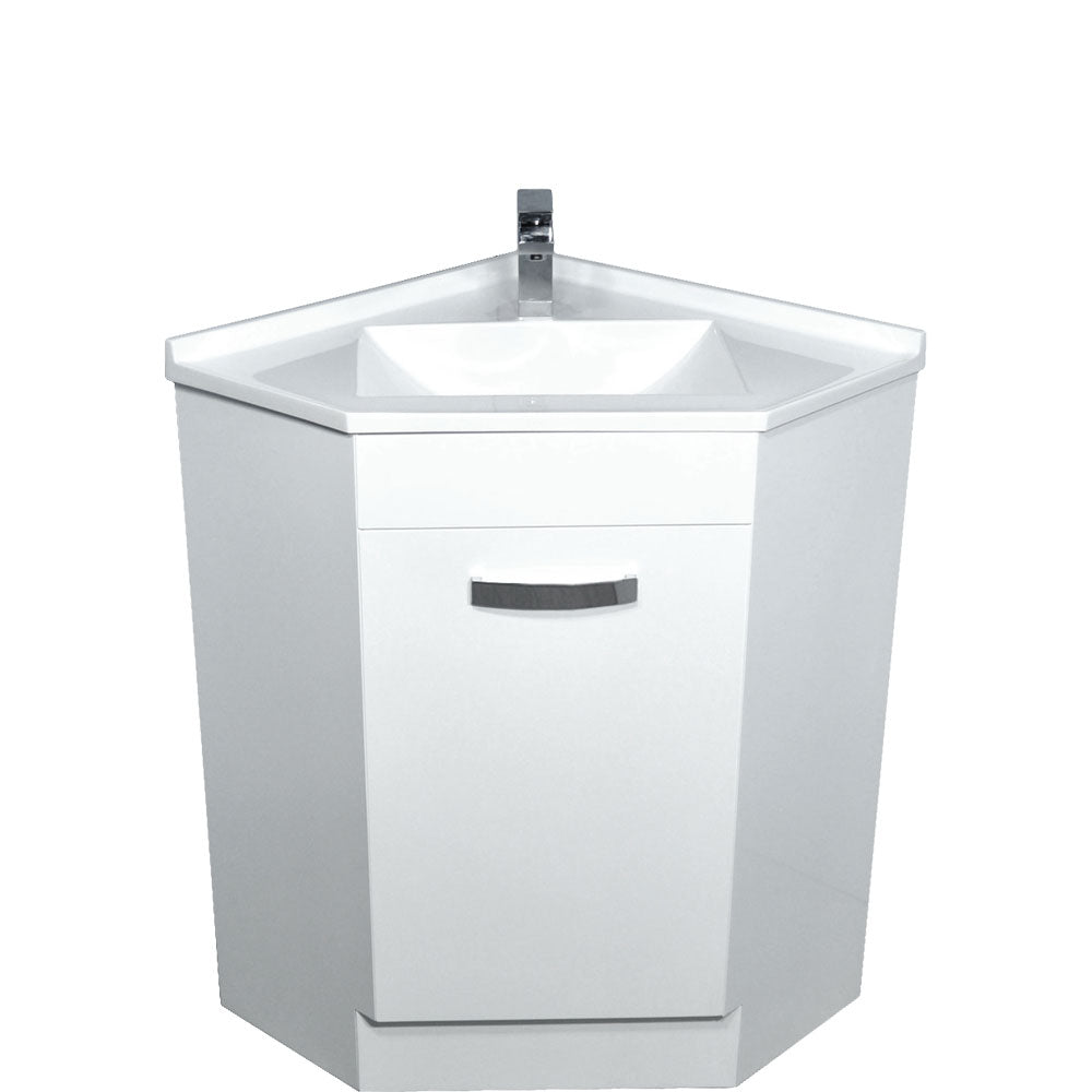 Fienza Corner 600 Pc6060 White Vanity Unit - Special Order Units