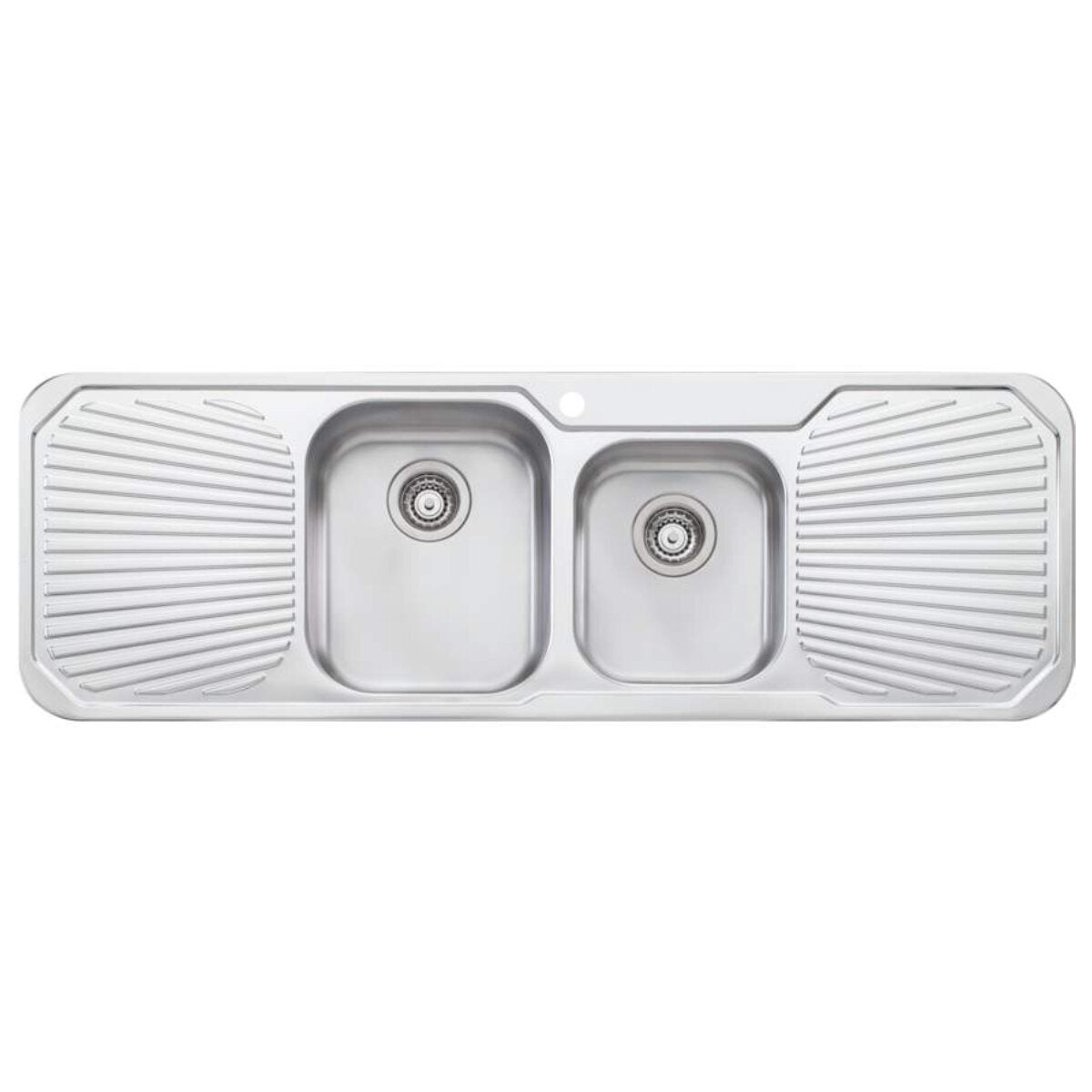 Oliveri PE341 Petite 1 and 3/4 Bowl With Double Drainer Topmount Sink