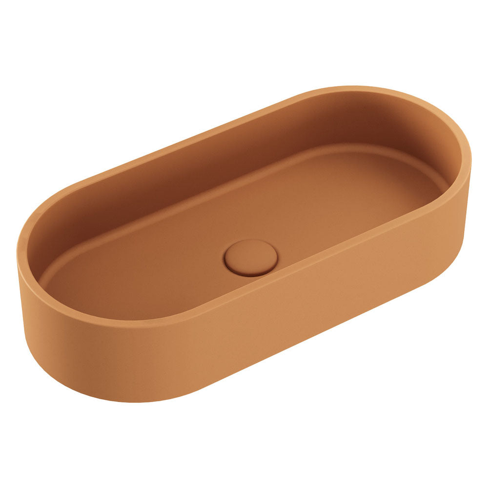 Fienza RB013TU Jada Pill Concrete Above Counter Basin, Tuscan