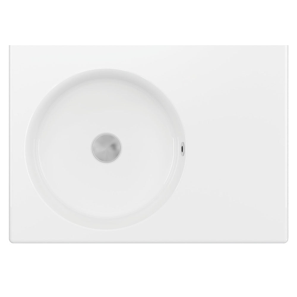 Fienza RB039L Reba Left Bowl Wall Basin, No Tap Hole