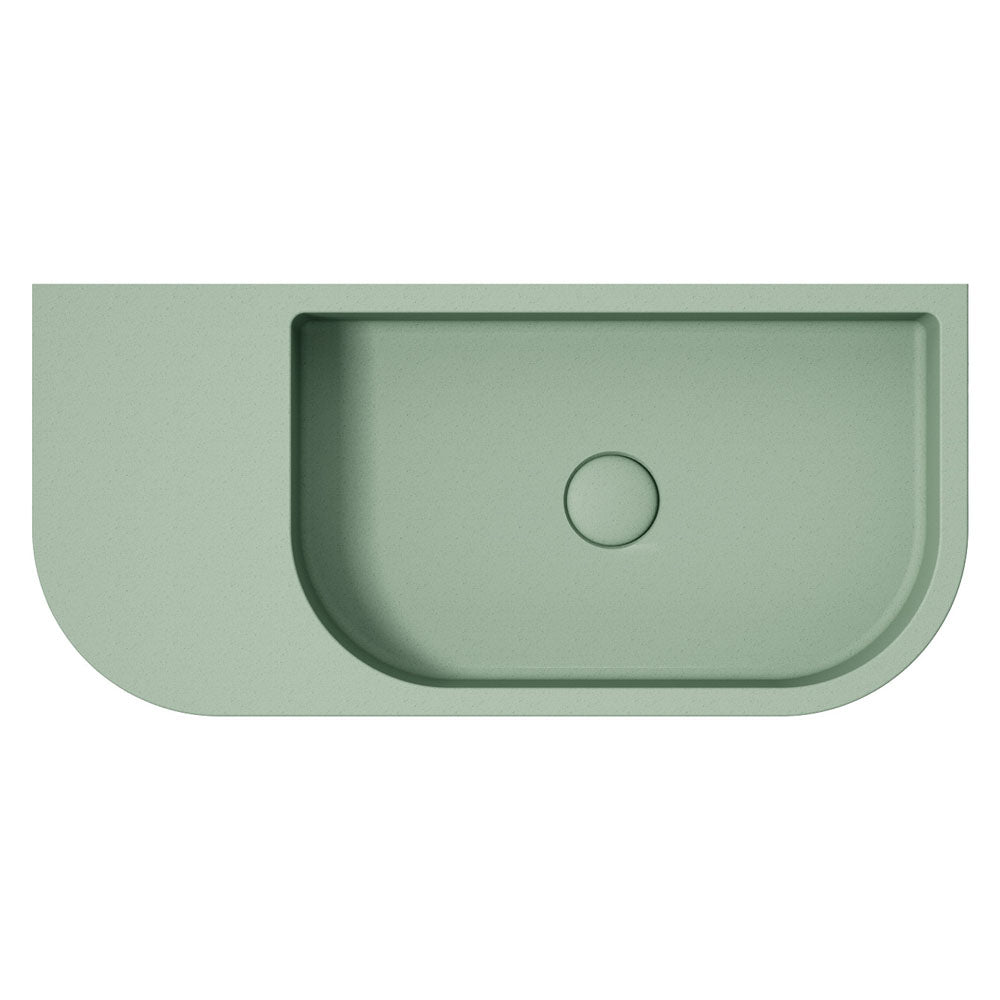 Fienza RB061SG Blanca Concrete Wall Basin, Sage