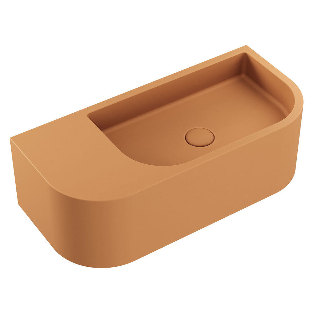 Fienza RB061TU Blanca Concrete Wall Basin, Tuscan