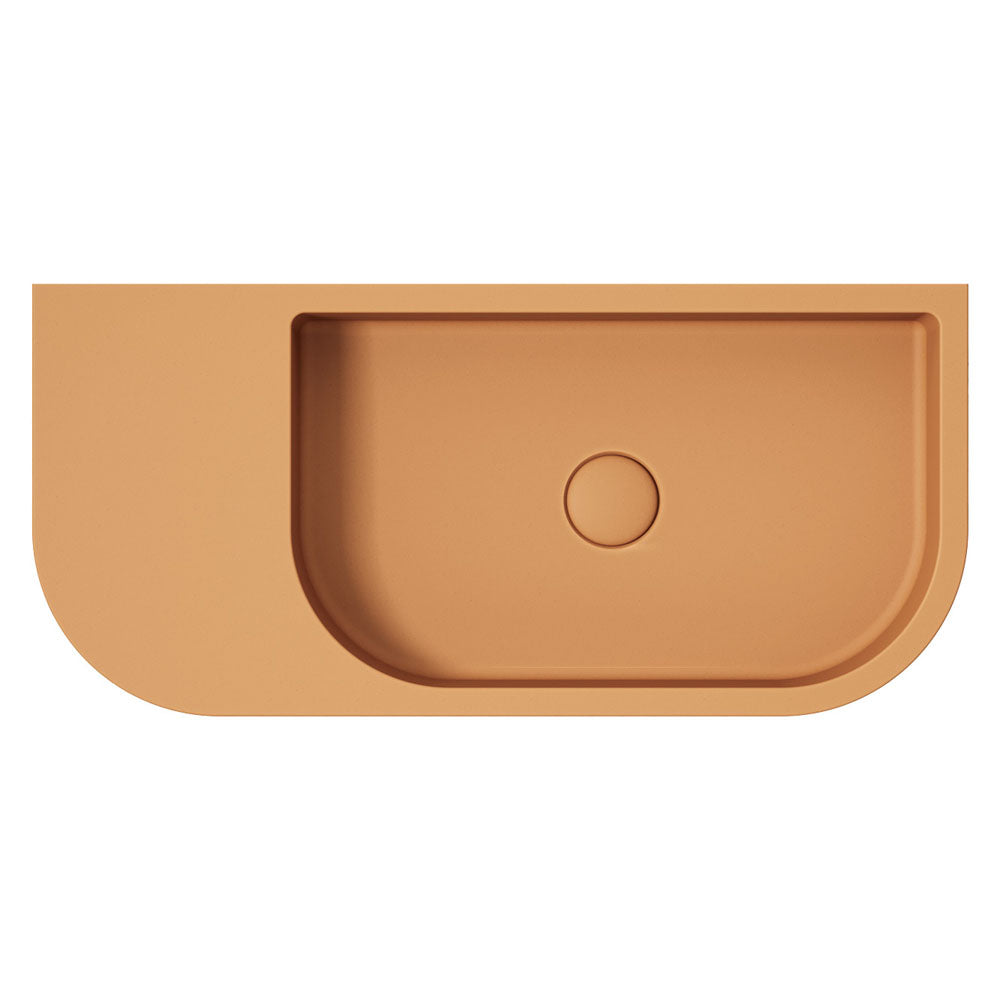 Fienza RB061TU Blanca Concrete Wall Basin, Tuscan