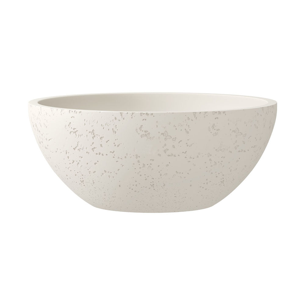 Fienza RB074W Alba Round Concrete Above Counter Basin, Warm White