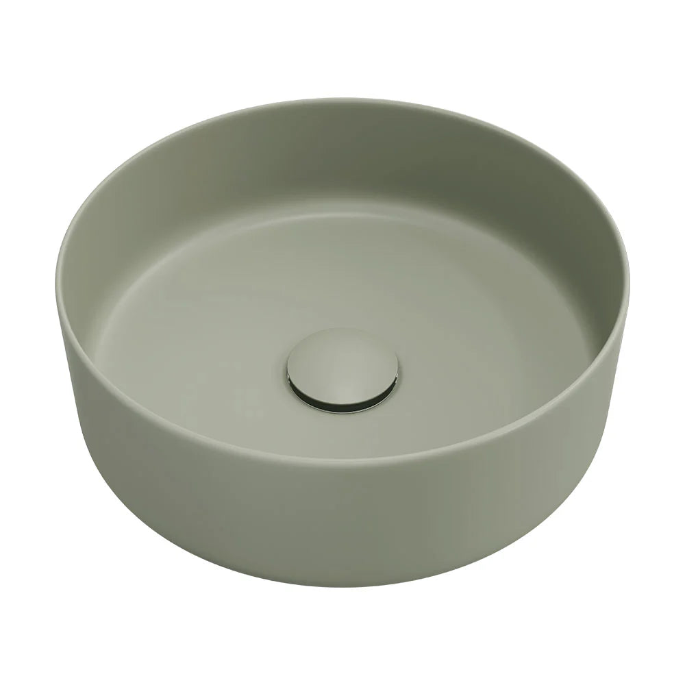 Fienza RB3134MG Reba Above Counter Ceramic Basin, Olive