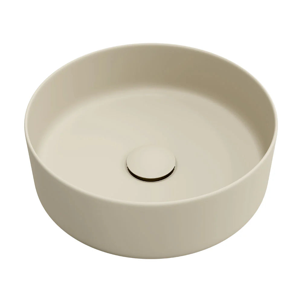 Fienza RB3134MK Reba Above Counter Ceramic Basin, Matte Khaki