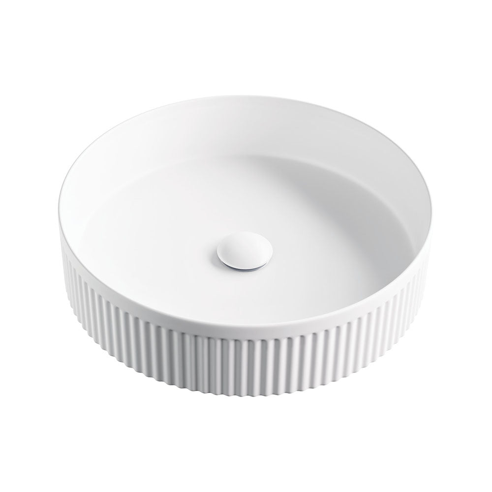 Fienza RB465MW Eleanor Round Above Counter Basin, Matte White