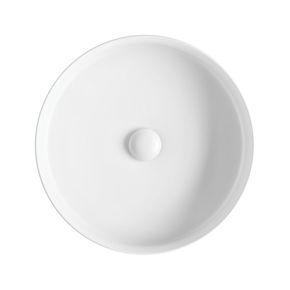 Fienza RB465MW Eleanor Round Above Counter Basin, Matte White