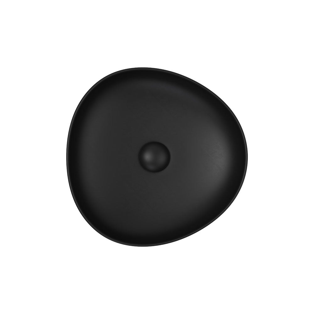 Fienza RB486B Pebble Small Above Counter Basin, Matte Black