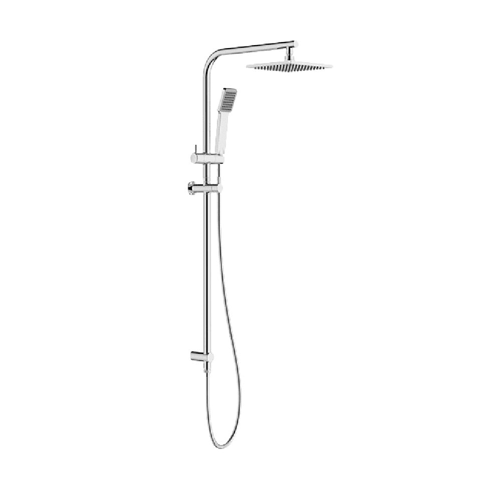 Abey Gareth Ashton Overhead Shower & Handshower, Square Ensemble, Chrome, RHB08