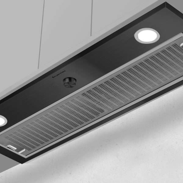Kleenmaid RHUC91K 70cm Wide Black Fixed Undermount Rangehood